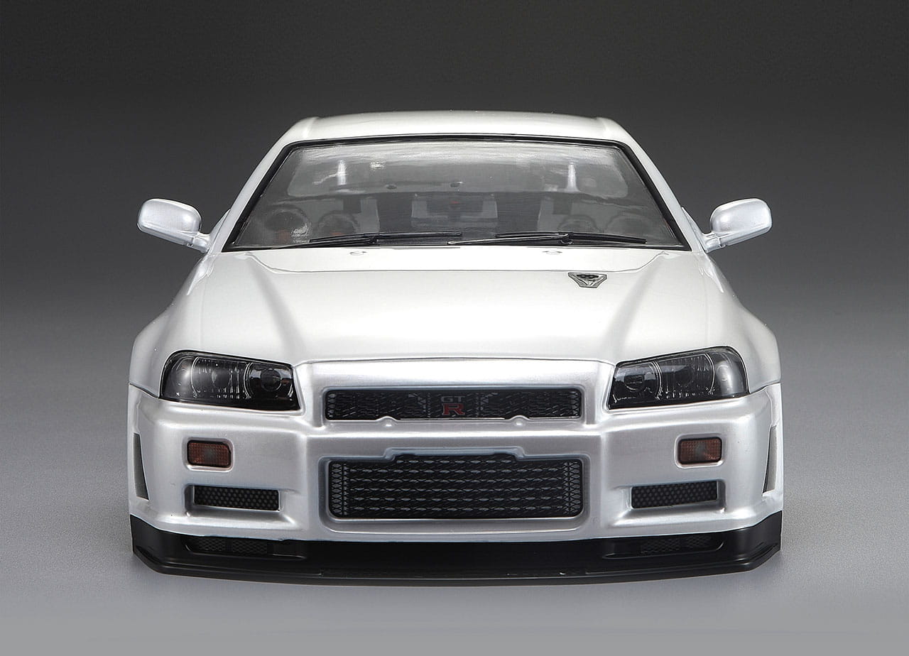 Killerbody Nissan Skyline R34 Karosserie Perl Weiss 195mm RTU - RC-Zubehoer
