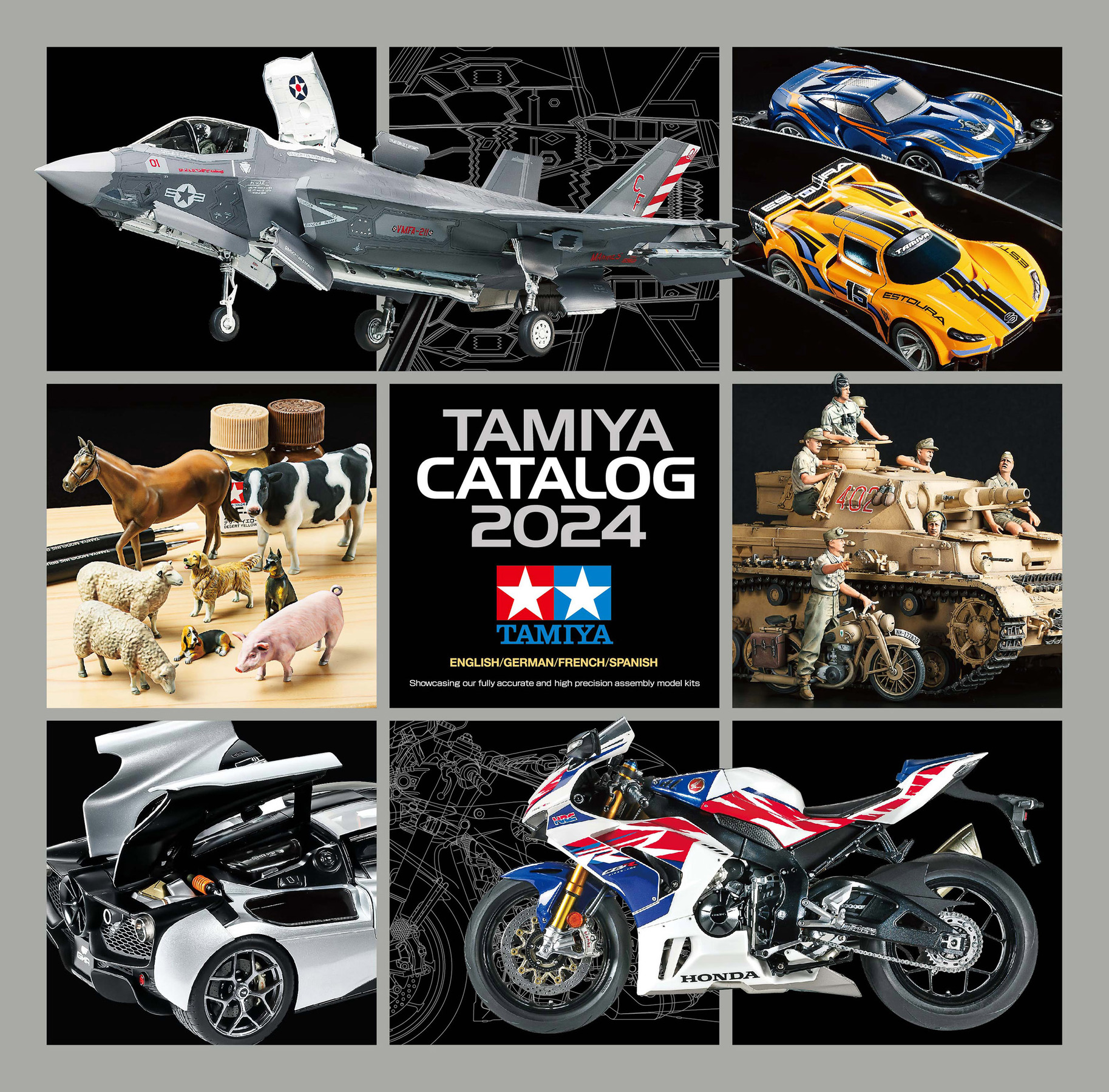 Tamiya Plastik Modellbau Katalog 2024 GB_ DE_ F - RC-Zubehoer