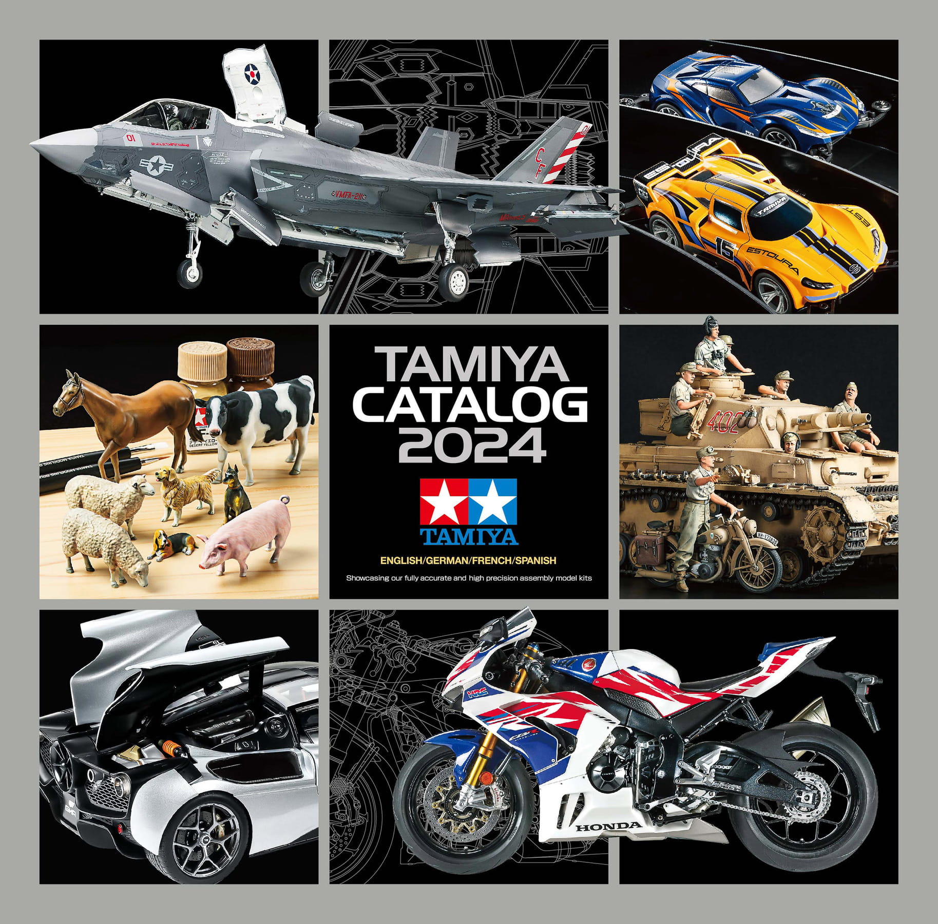 Tamiya Plastik Modellbau Katalog 2024 GB, DE, F Tamiya Plastik Modellbau Katalog 2024 GB_ DE_ F - RC-Zubehoer