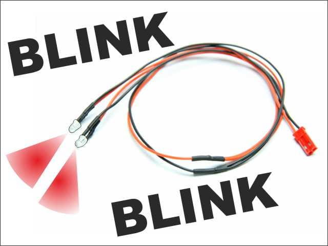 Pichler LED Ø 5mm Kabel blinkend _rot_ - RC-Zubehoer