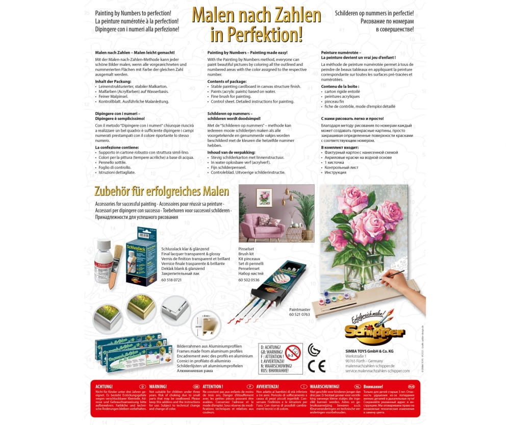 Schipper Mahlen nach Zahlen Rosen für Dich