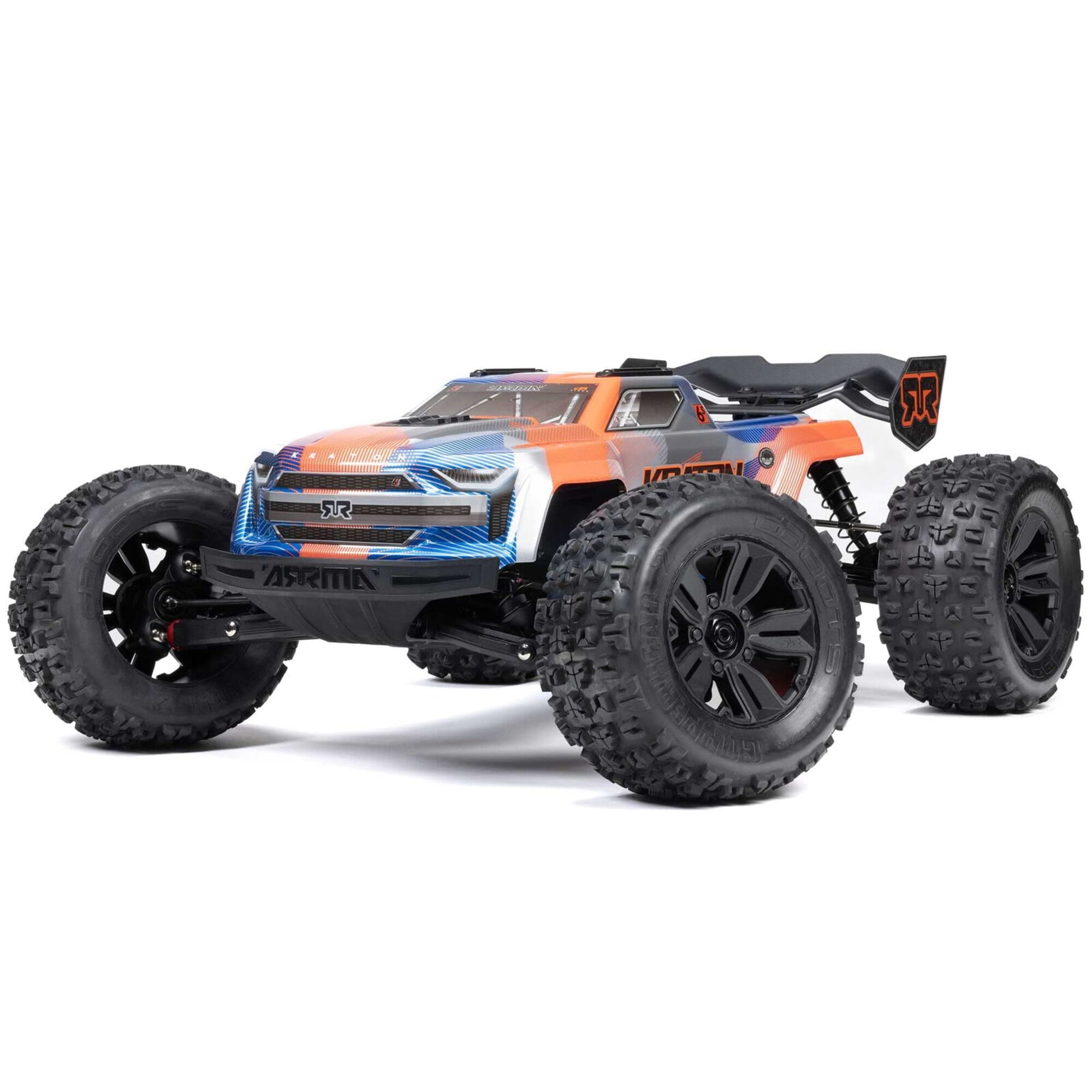 ARRMA 1_8 KRATON 6S 4X4 BLX Brushless Monster Truck Blau-Orange arrma-kraton-6s-v6-monstertruck-rtr-blau-orange