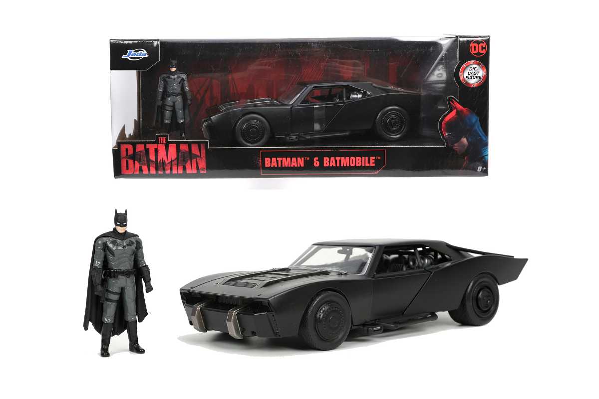 Jada The Batman 2022 Batmobile 1:24 Modellauto mit Figur