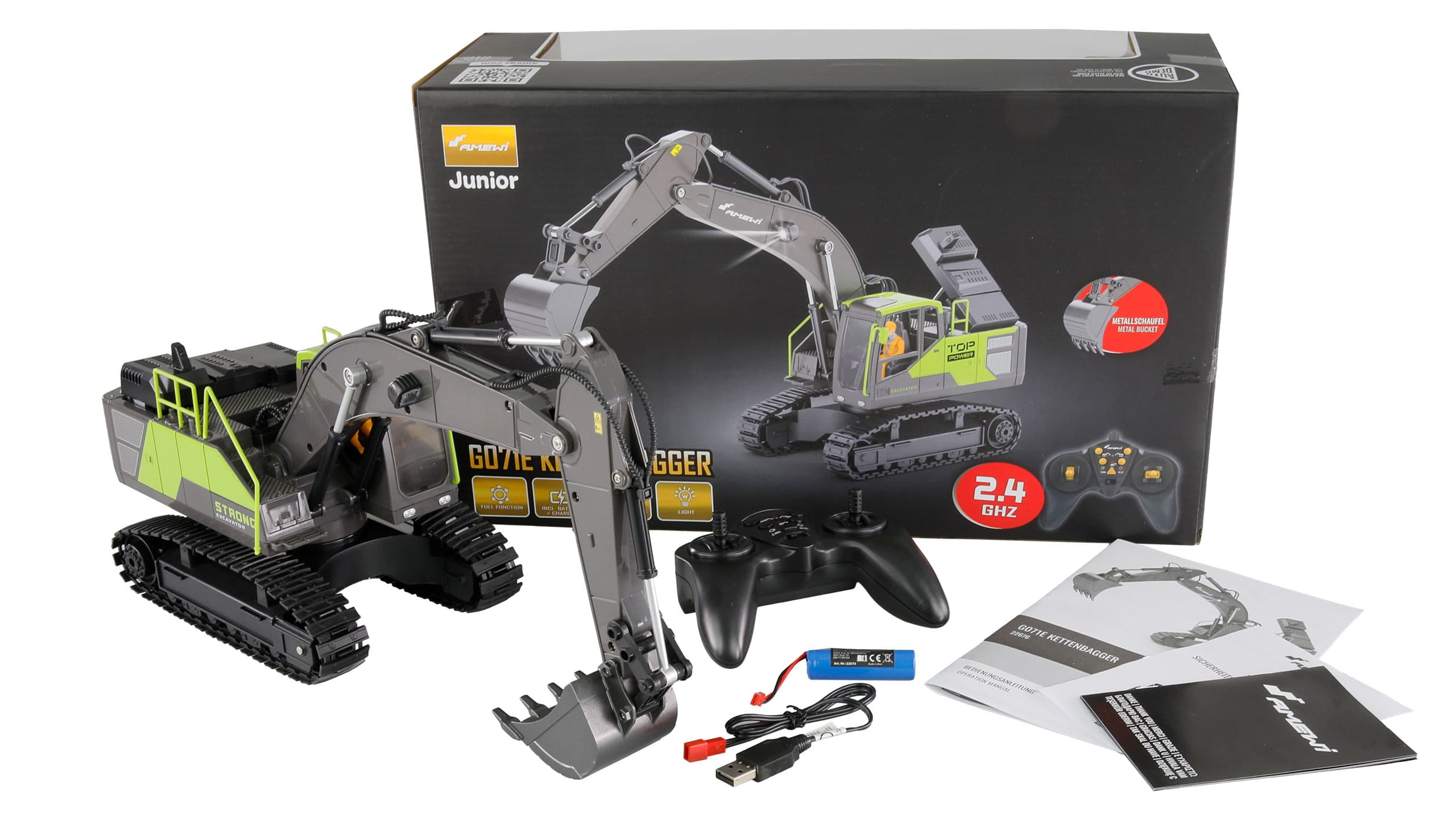 amewi rc g071e kettenbagger 1-18 rtr Amewi RC G071E Kettenbagger 1_18 RTR - RC-Zubehoer