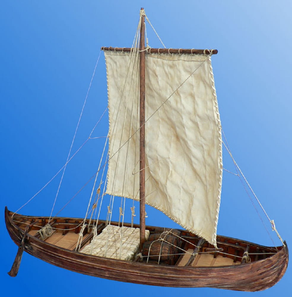 Knarr Wikingerschiff 1_35 Bausatz - Historischer Frachtkahn aus dem 11. Jahrhundert - RC-Zubehoer