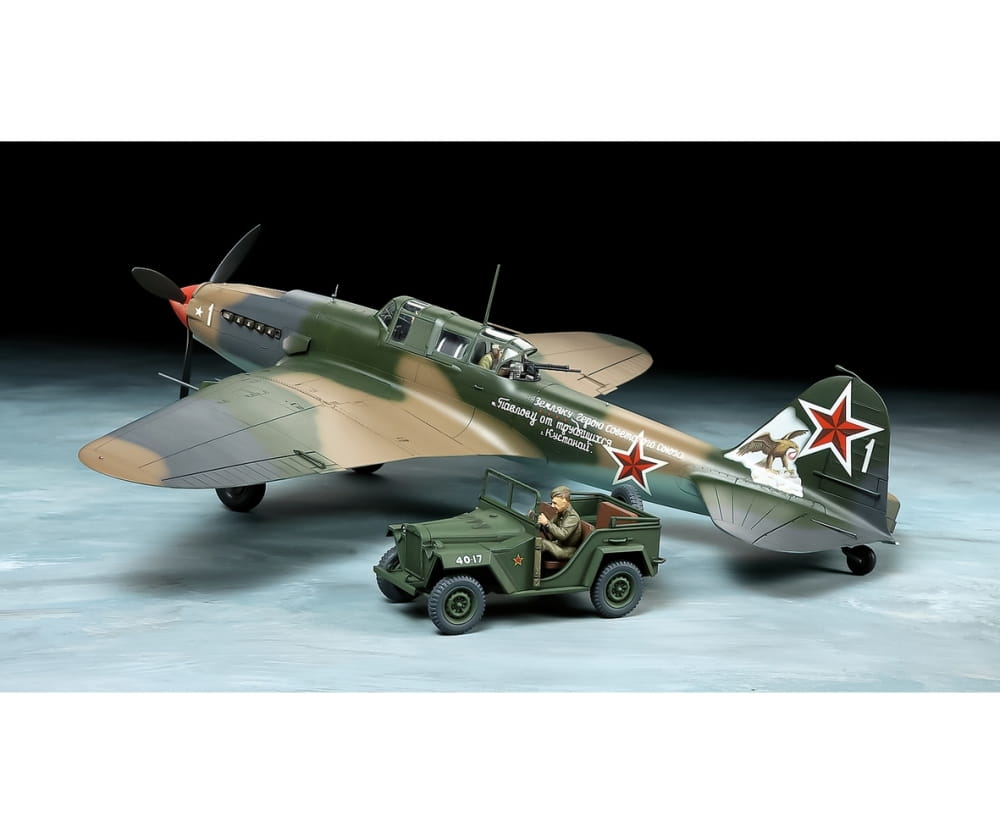 Tamiya 1_48 IL-2 Shturm. -  Fahrzeug GAZ-67B Plastik Modellbau - RC-Zubehoer