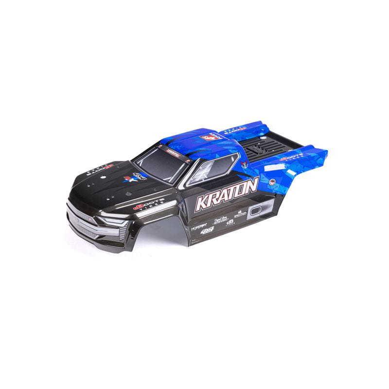 Arrma KRATON 4X4 4S BLX Finished Karosserie Black_Blue - RC-Zubehoer