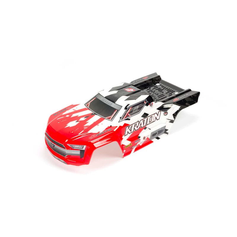 Arrma Kraton 4x4 BLX Painted Decaled Trimmed Body Red - RC-Zubehoer