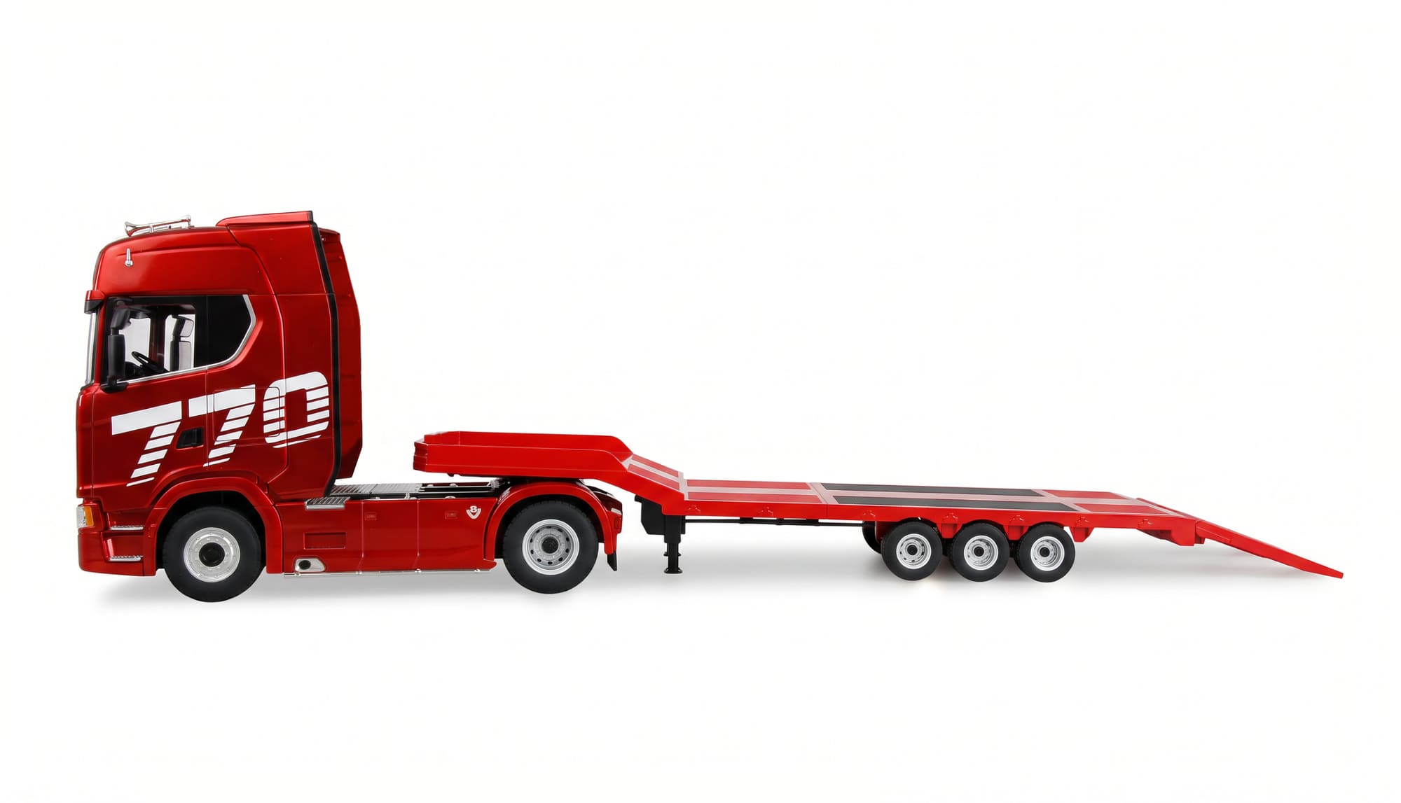 Amewi Scania 770 S 1:18 RC LKW mit Tieflader RTR