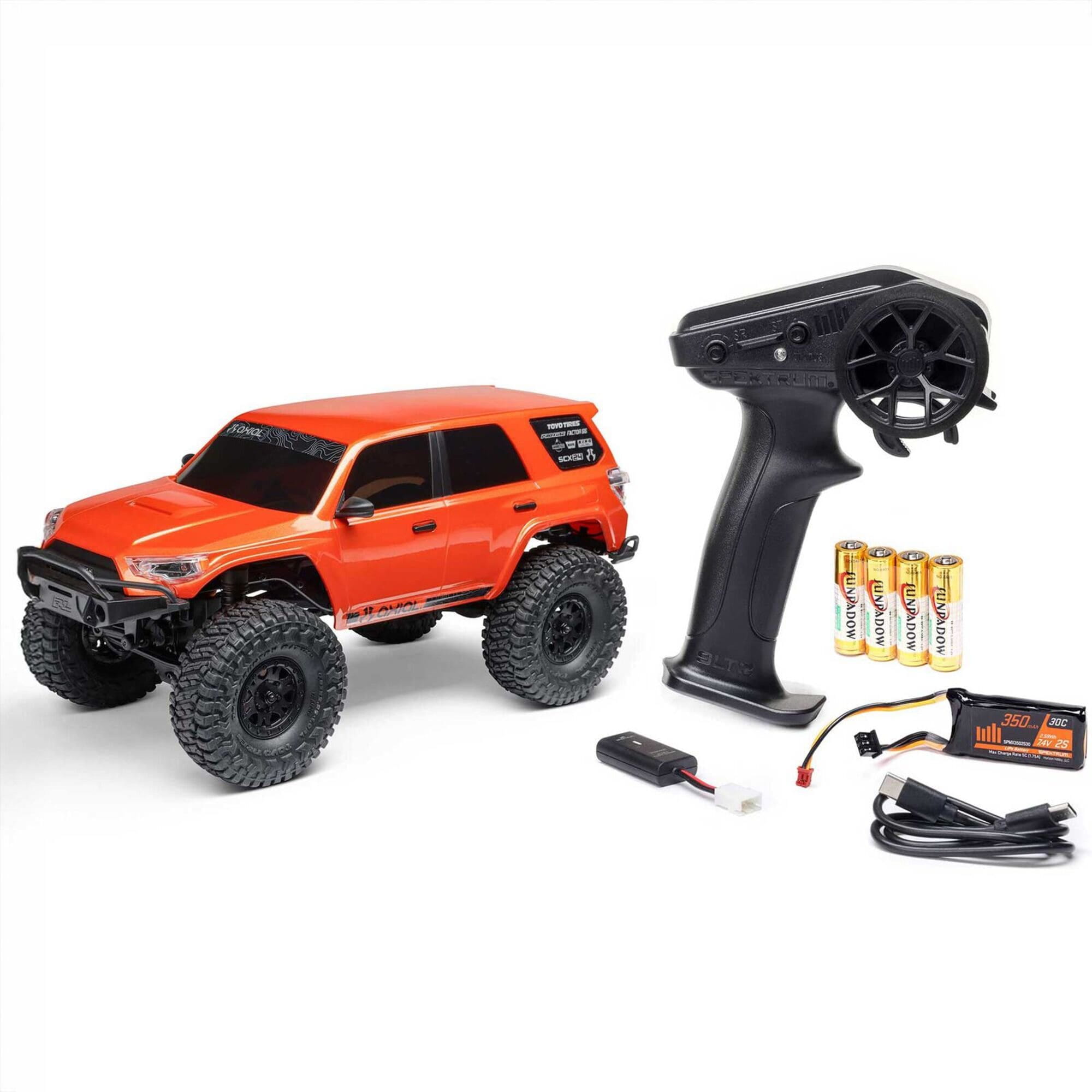 Axial SCX24 Toyota 4Runner 1_24 RTR RC Rock Crawler orange