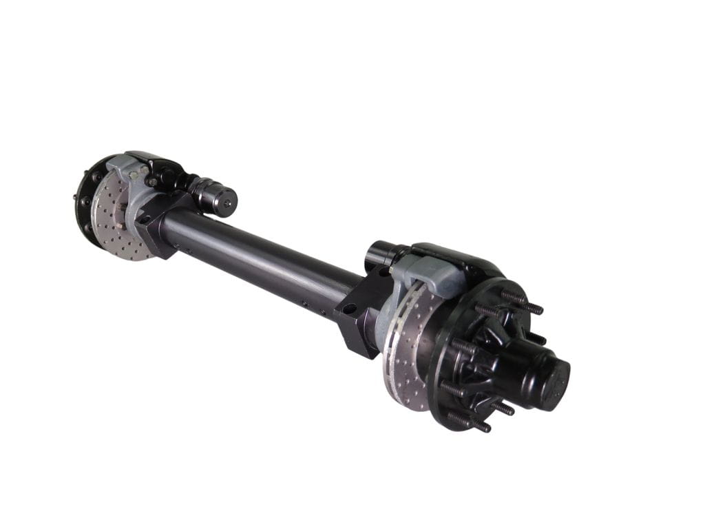 Thicon 1_14 Aufliegerachse Single mit Bremsscheiben und Nabe - RC-Zubehoer