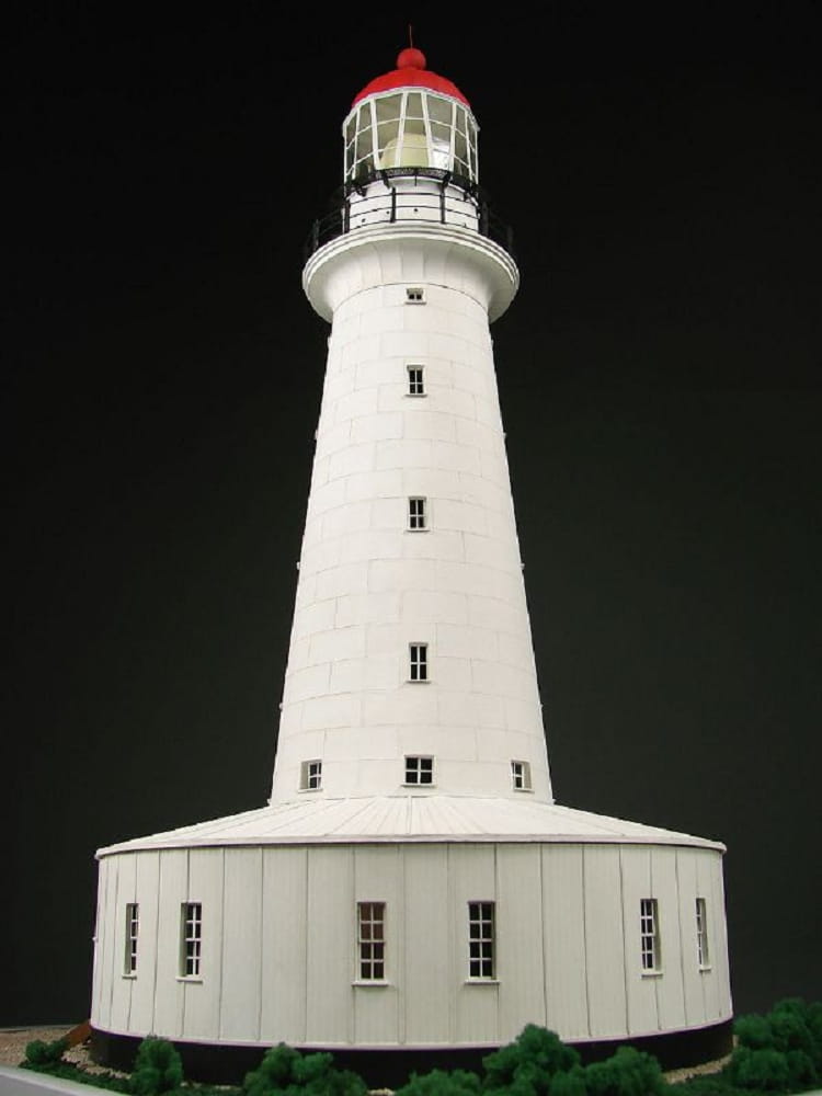 Shipyard Leuchtturm North Reef Lighthouse 1876 1:72 Laser Kartonbausatz