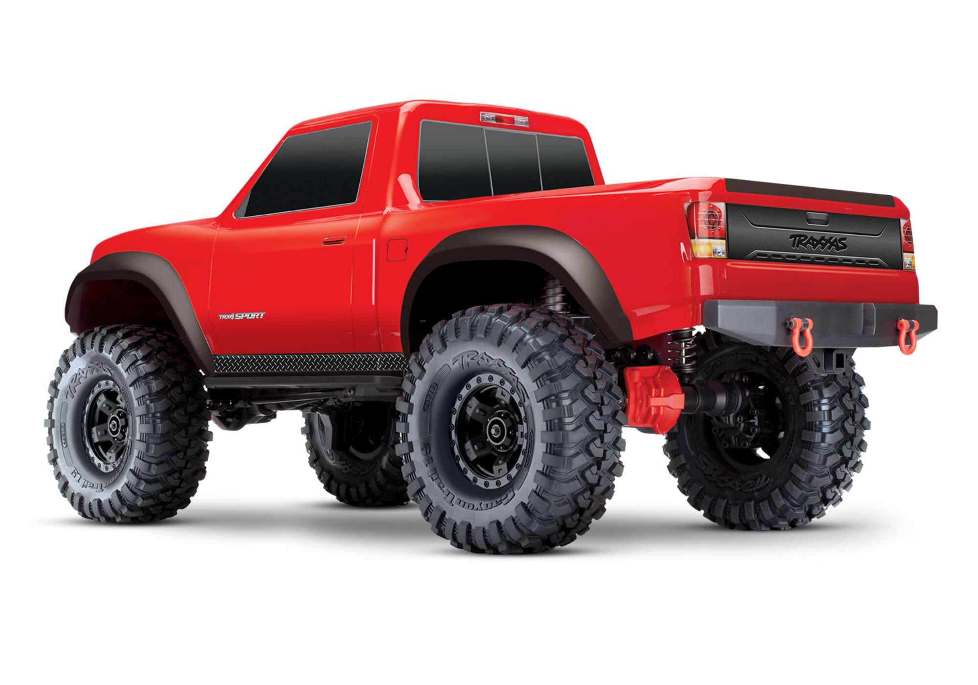 TRAXXAS TRX-4 Sport 4x4 Crawler 1_10 Rot RTR mit Portalachsen und Aluminium Stossdaempfern