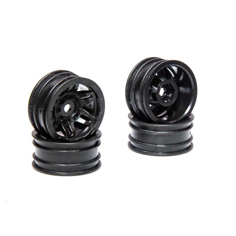 Axial 1.0 Rockster Wheels Black _4pcs__ SCX24 - RC-Zubehoer