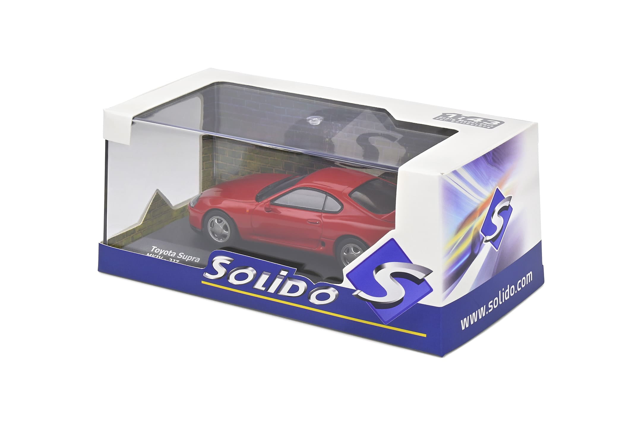Toyota Supra MKIV Modellauto 1_43 Supra Red 2001 Solido