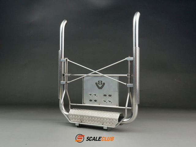 ScaleClub 1_14 Auspuffanlage fuer SCANIA mit Geraetetraeger V2A - RC-Zubehoer