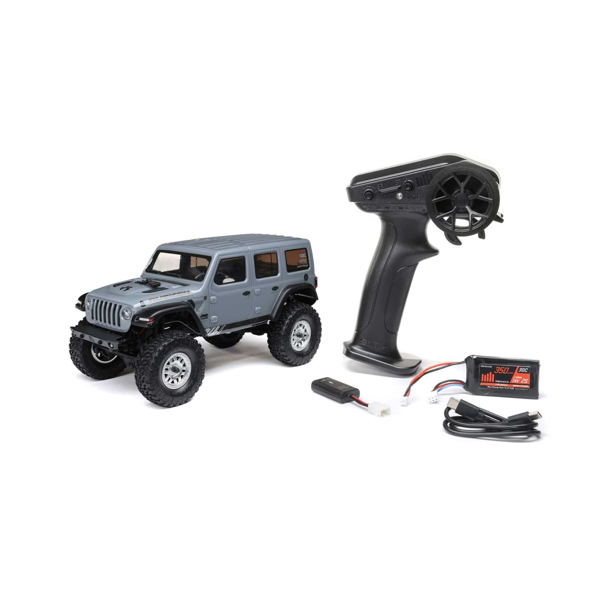 axial scx24 jeep wrangler jlu 4x4 rtr rock crawler mit akku und ladegeraet Axial SCX24 Jeep Wrangler JLU 4X4 RTR – Detailgetreue Karosserie und robuste Ausstattungen