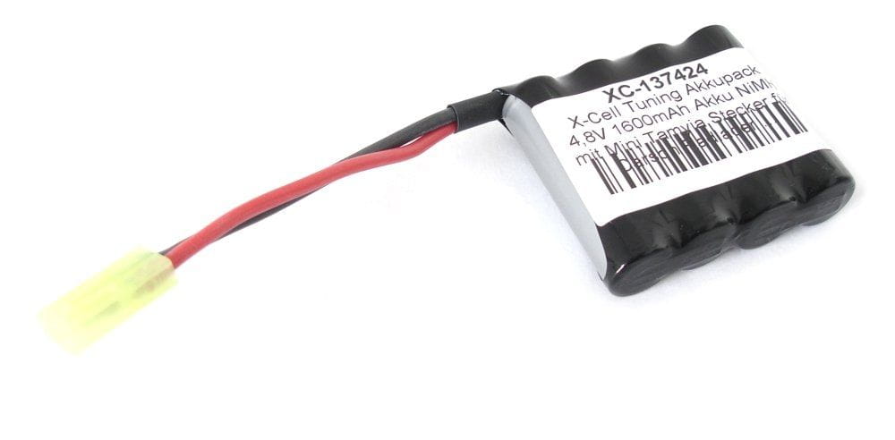X-Cell Tuning Akkupack 4,8V 1600mAh Akku NiMH mit Mini Tamiya Stecker für Carson Radlader ... X-Cell Tuning Akkupack 4,8V 1600mAh Akku NiMH mit Mini Tamiya Stecker für Carson Radlader ...
