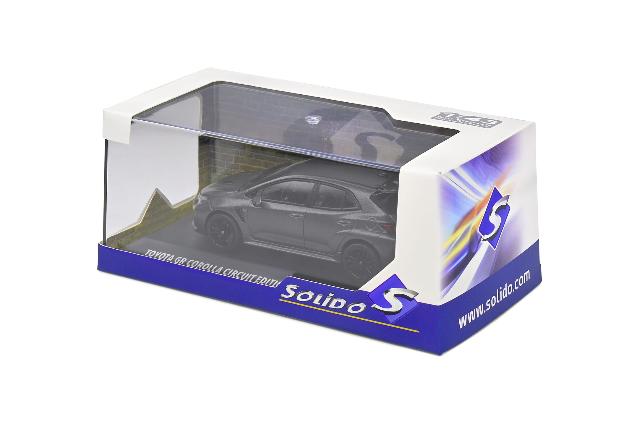 Solido 1_43 Toyota Corolla GR 2023 Modellauto grau - Detailgetreue Nachbildung