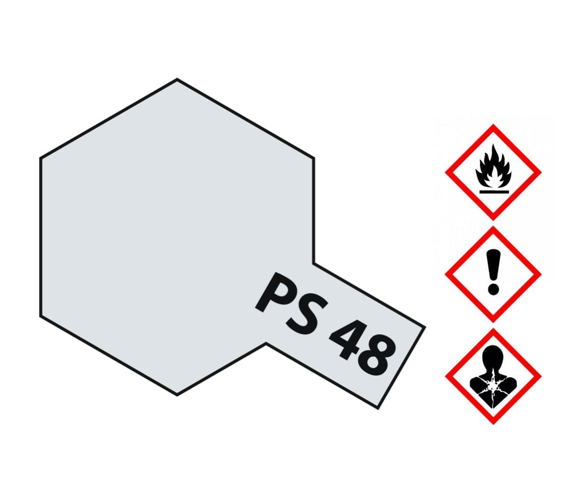 Tamiya PS-48 Aluminium silber Sprühfarbe 100ml für Polycarbonat ( Lexanfarbe )