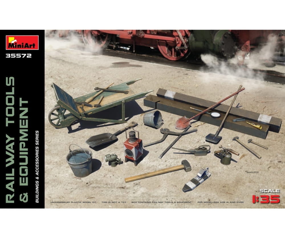 MiniArt 1:35 Eisenbahn Werkzeug & Ausrüstung Plastik Modellbau