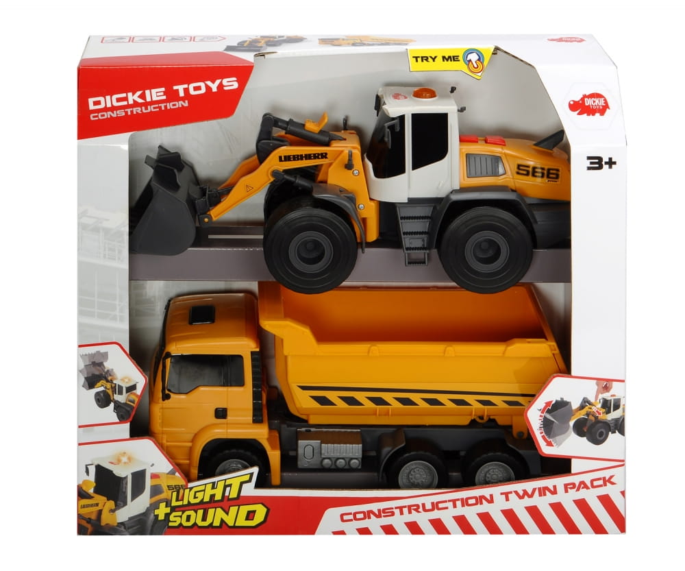 Dickie Construction Twin Pack