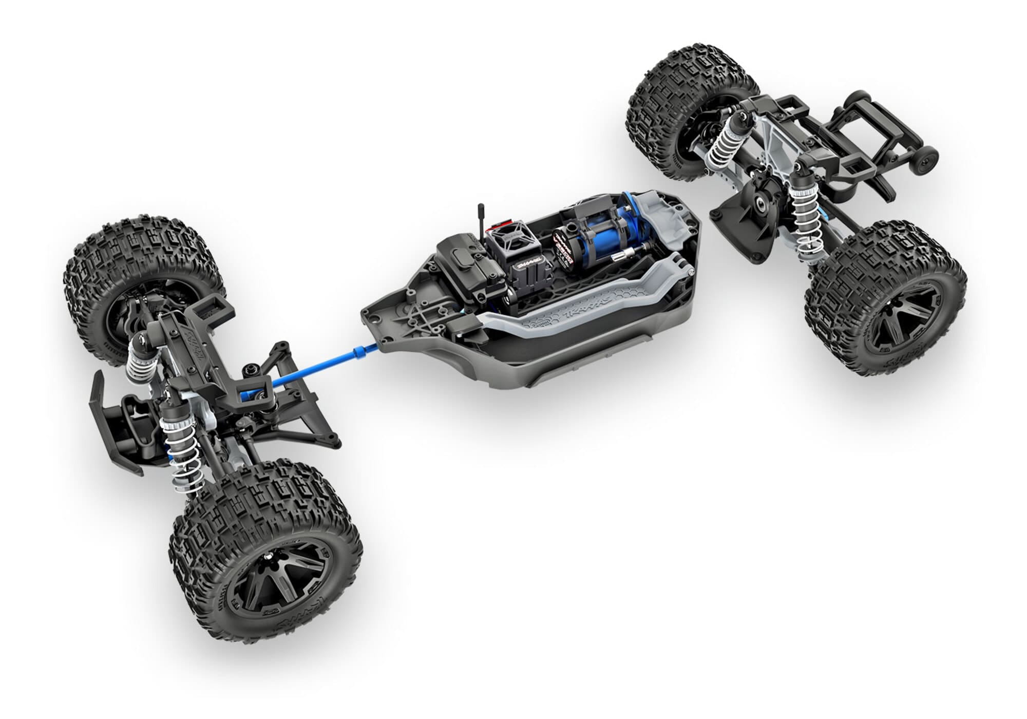 Traxxas Rustler 1_10 4X4 Brushless HD RTR Stadium Truck Schwarz