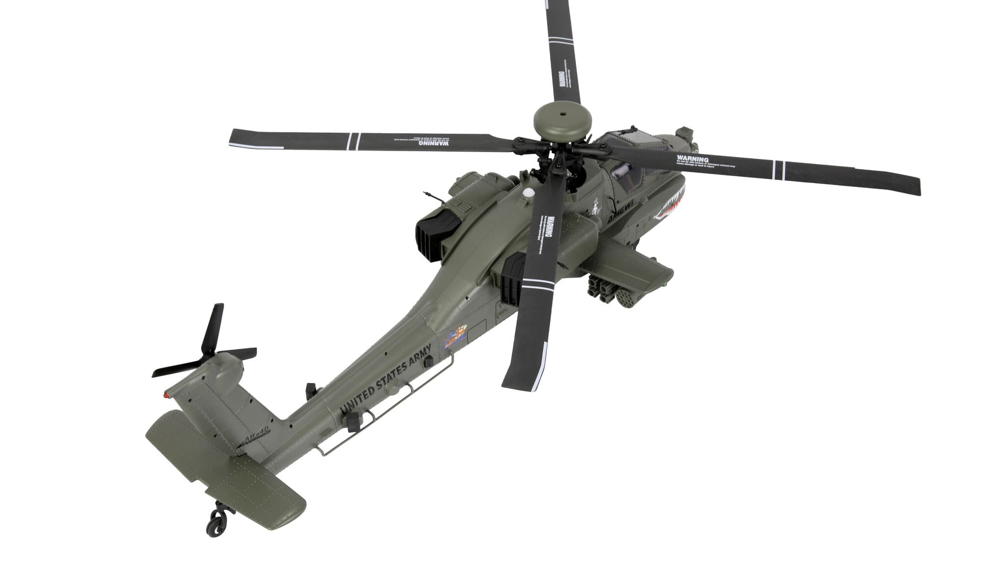 Amewi Apache AH-64D 6G_3D RTF Helikopter mit Transportkoffer