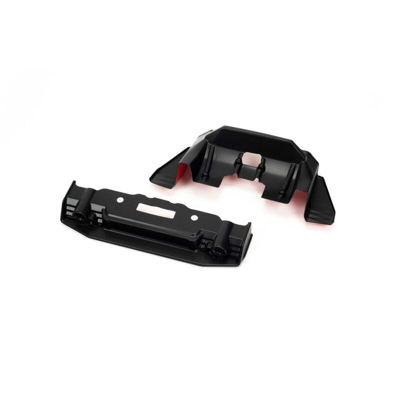 Arrma FELONY Painted Splitter And Diffuser Black/Red