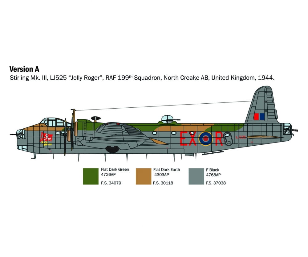 Italeri 1:72 British Stirling Mk. III Italeri 1:72 British Stirling Mk. III