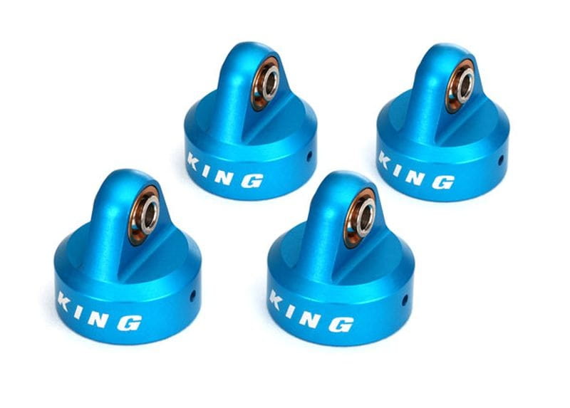 Traxxas Daempferkappen Alu blau eloxiert_ King Daempfer _4_ - RC-Zubehoer