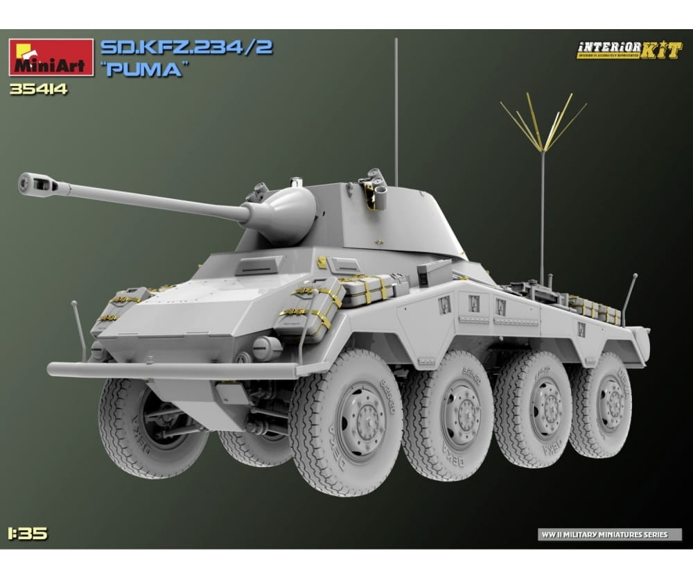 MiniArt 1_35 Sd_Kfz.234_2 Puma Interior Kit Plastik Modellbausatz - RC-Zubehoer
