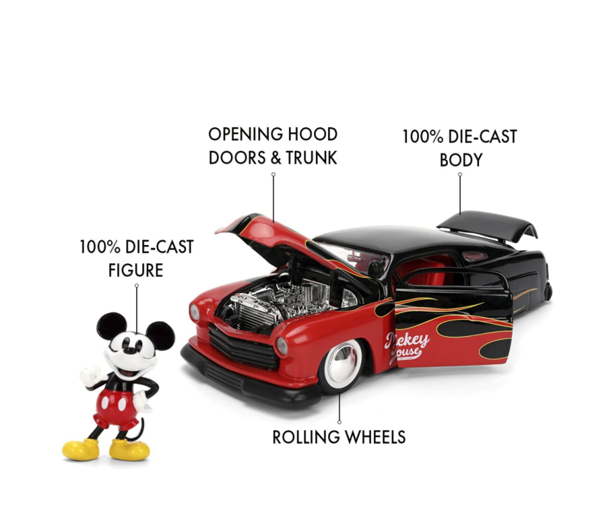 Jada Mickey Mouse 1951 Mercury Coupe 1_24 - RC-Zubehoer