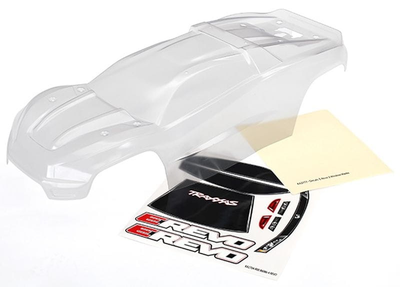 Traxxas Karosserie E-Revo unlackiert _Decal - RC-Zubehoer