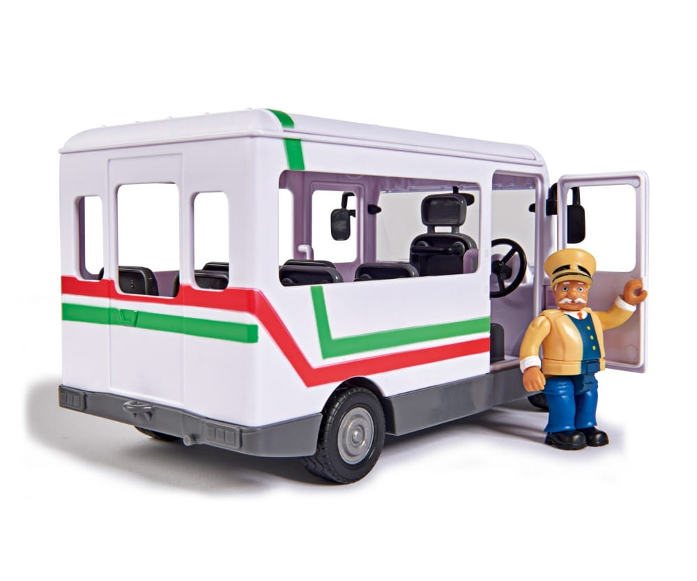 Simba Toys Feuerwehrmann Sam Trevors Bus mit Figur