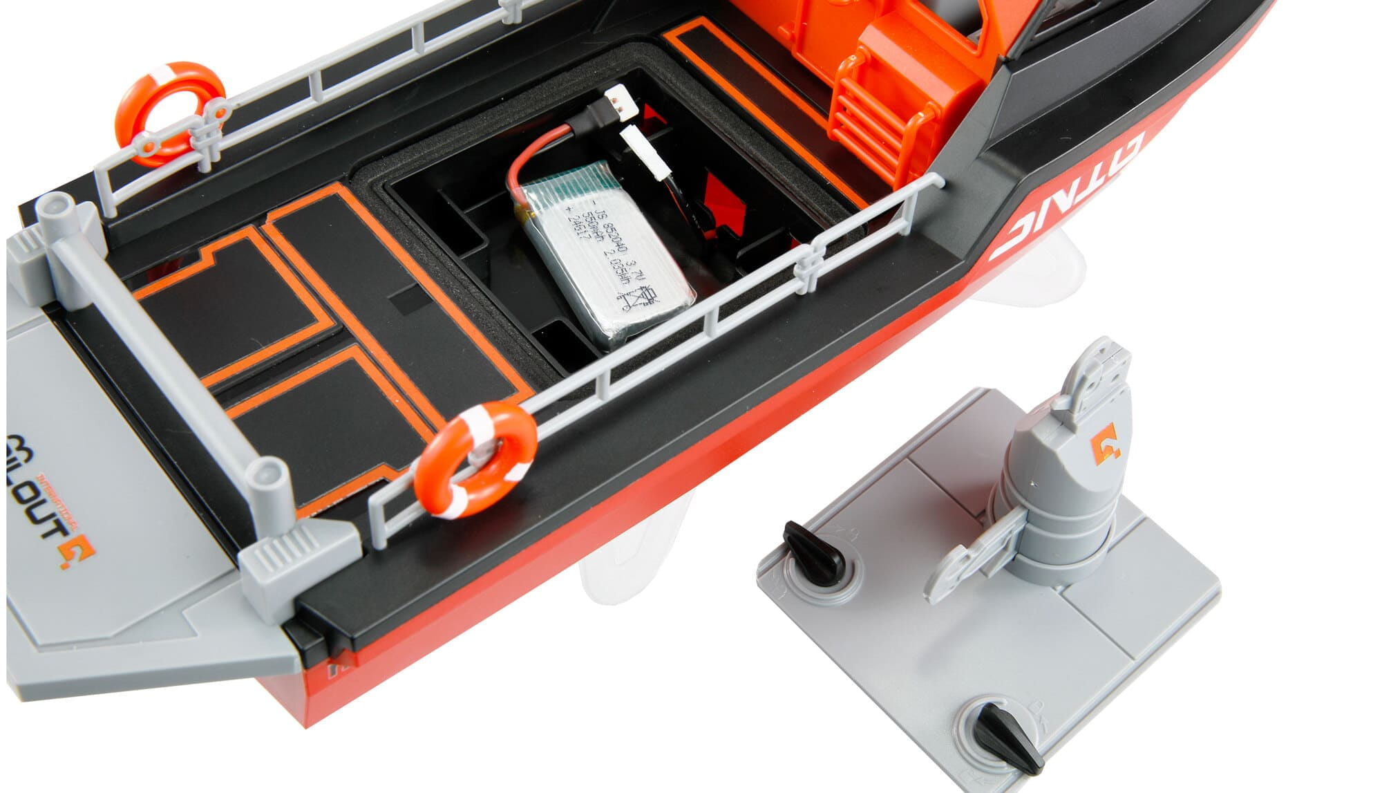 Amewi RC Rettungsboot brushless Jetantrieb 320mm RTR schwarz_rot - Art_-Nr. 26117