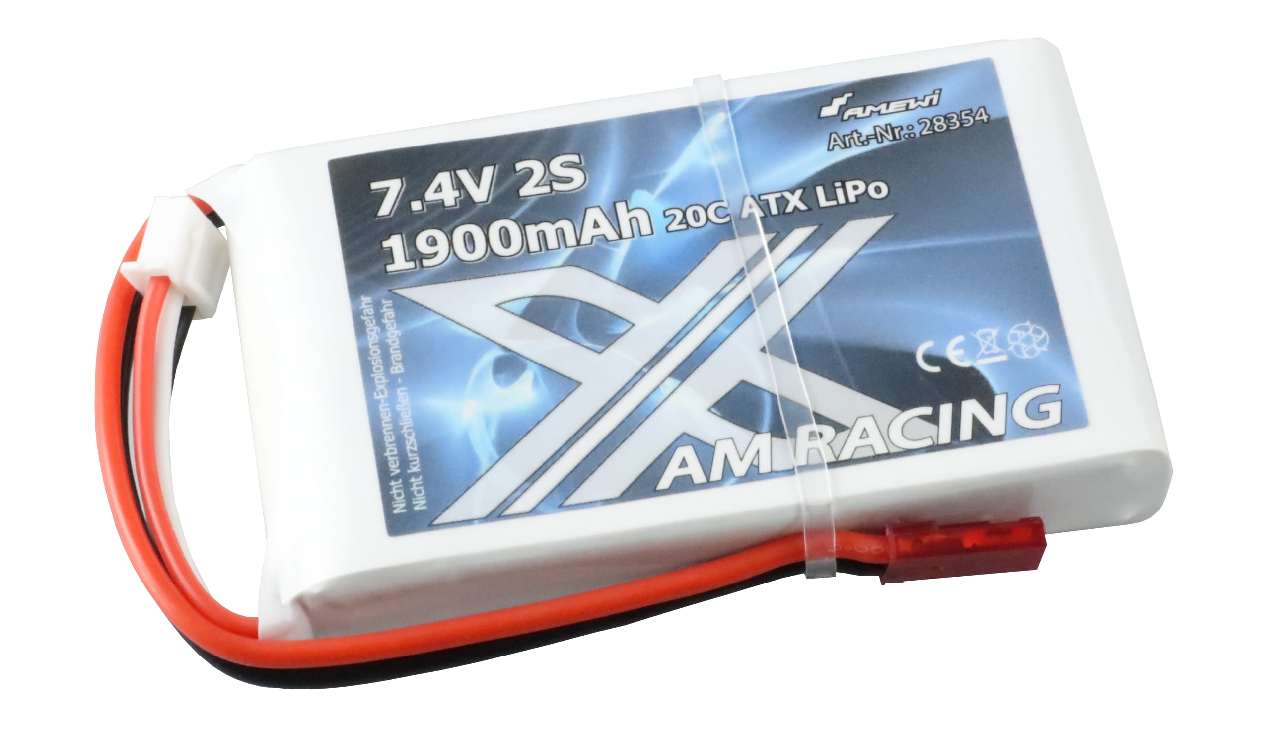 Amewi ATX LiPo Akku 2S 7,4V 1900mAh 20C BEC Amewi ATX LiPo Akku 2S 7,4V 1900mAh 20C BEC