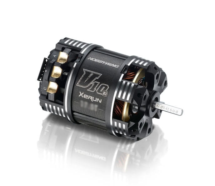 Hobbywing Xerun V10 Brushless Motor G3 9450kV _1s_ 3.5T Sensored fuer 1 - RC-Zubehoer