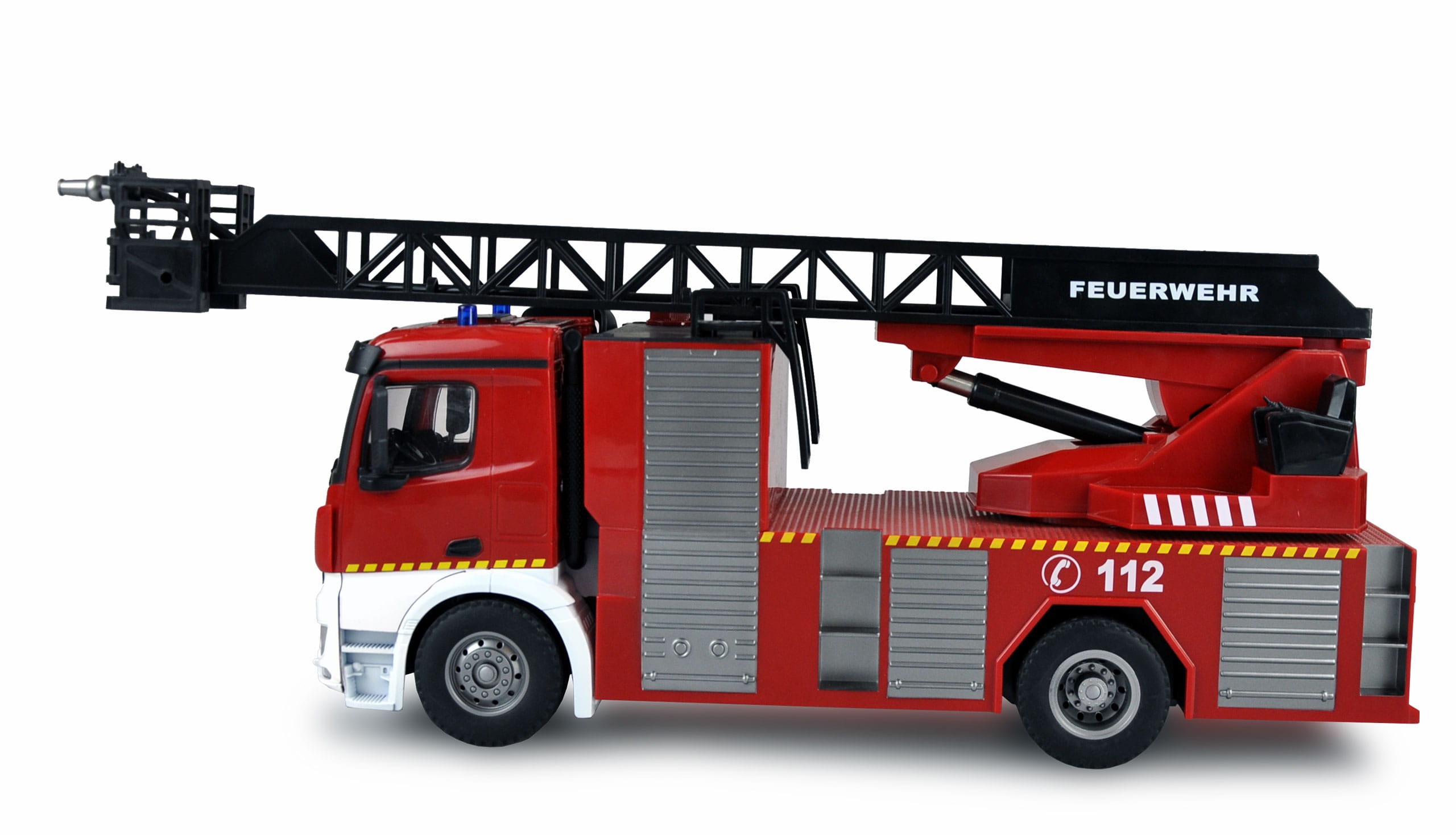 Amewi RC Mercedes Benz Feuerwehr Drehleiterfahrzeug 1:18 RTR