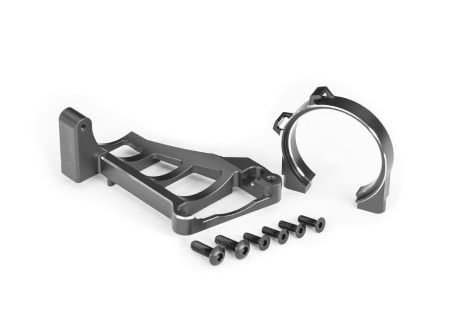 Traxxas Motorhalter Alu grau fuer TRX3461 - RC-Zubehoer