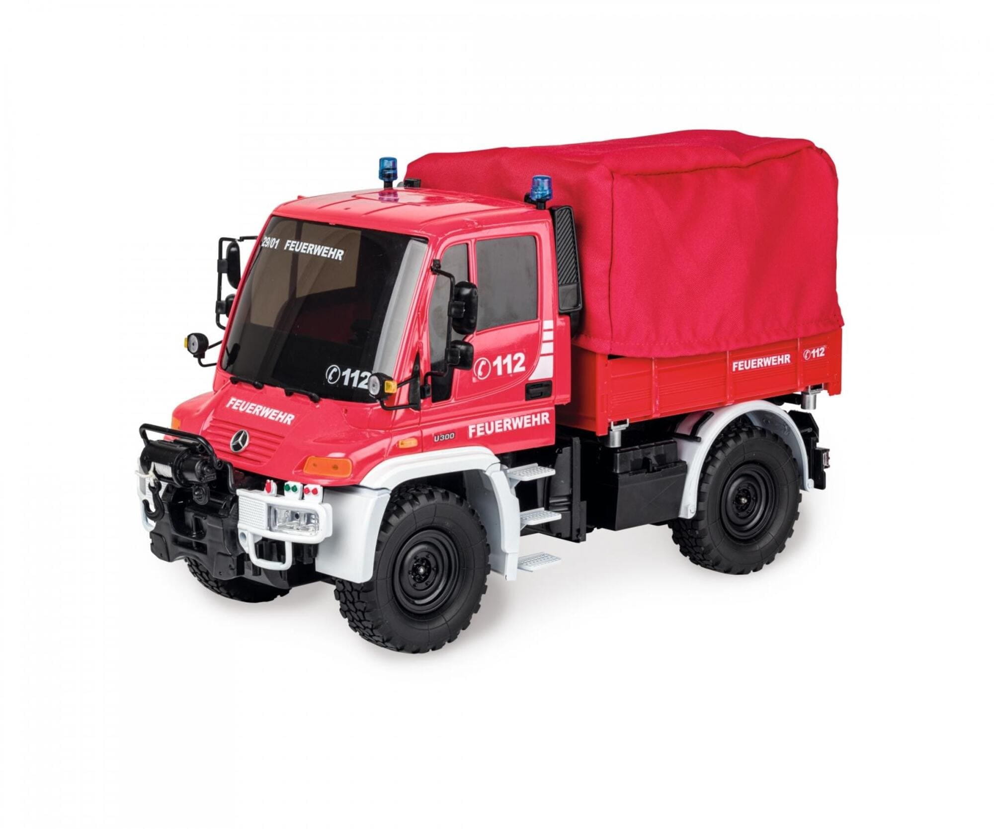 Carson MB Unimog U300 Feuerwehr 1_12 RC Truck RTR Carson MB Unimog U300 Feuerwehr 1_12 RC Truck RTR mit Licht und Sound