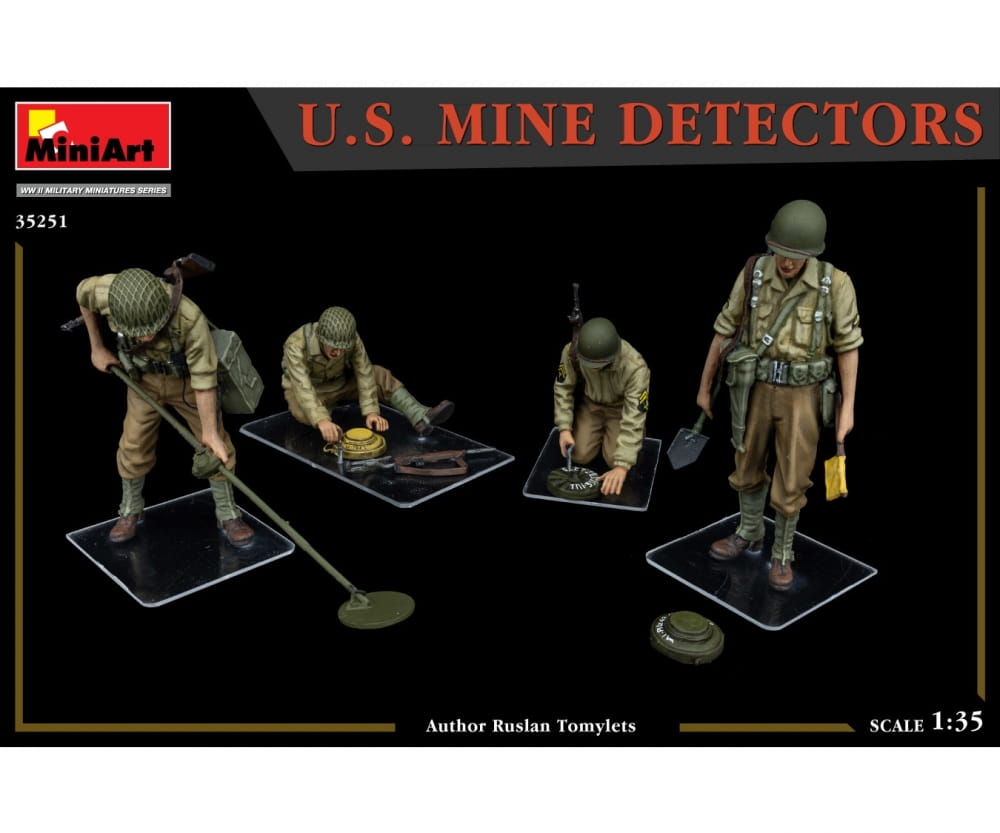 MiniArt 1:35 Figur US Minensucher (4) Plastik Modellbausatz
