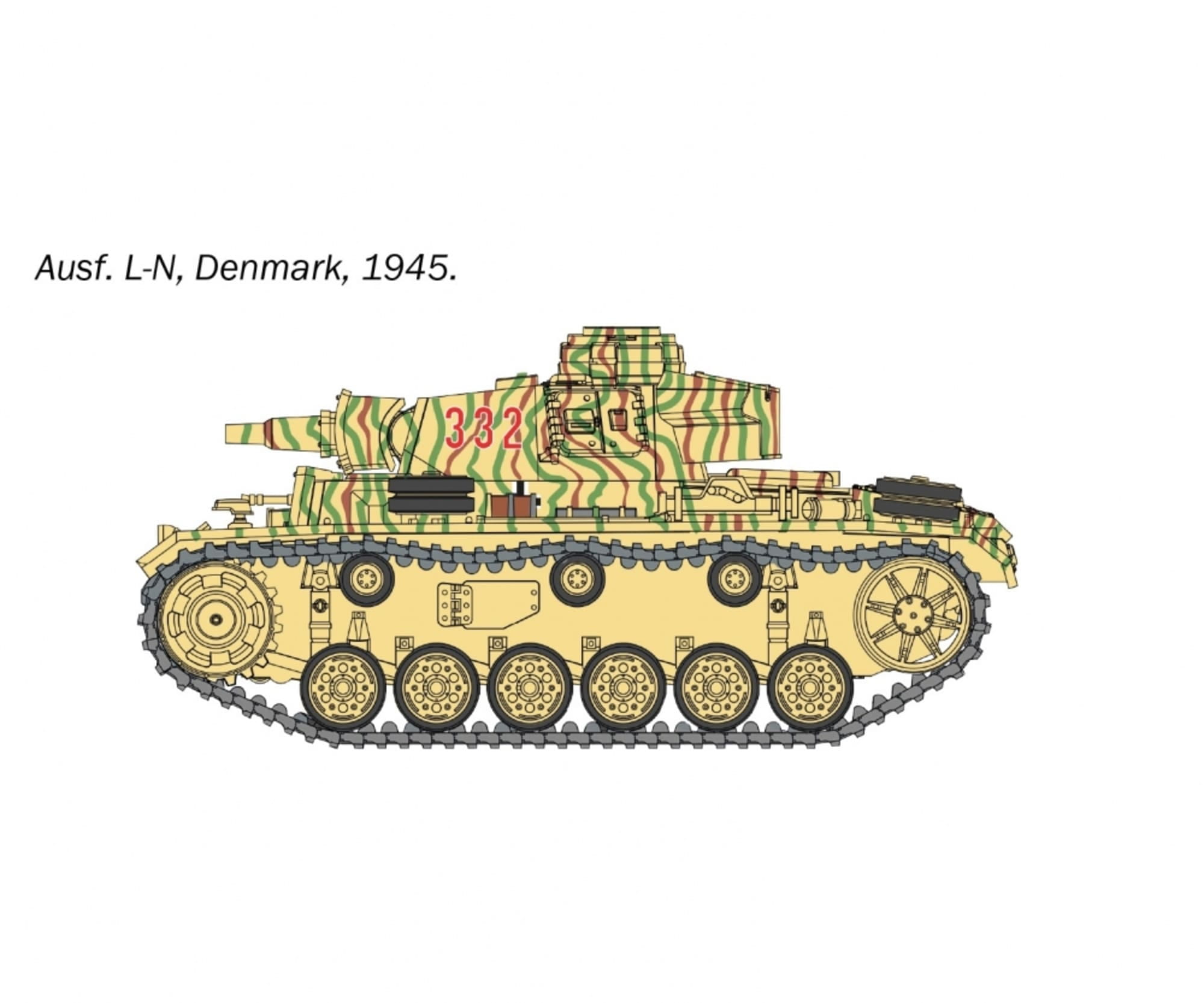 italeri 1 56 panzer kpfw iii ausf j l m n plastik modellbausatz Italeri 1_56 Panzer Kpfw_ III Ausf. J_L_M_N Plastik Modellbausatz - RC-Zubehoer