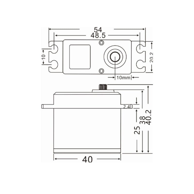 Torro SdKfz 234_2 Puma Lenkservo wasserdicht - RC-Zubehoer