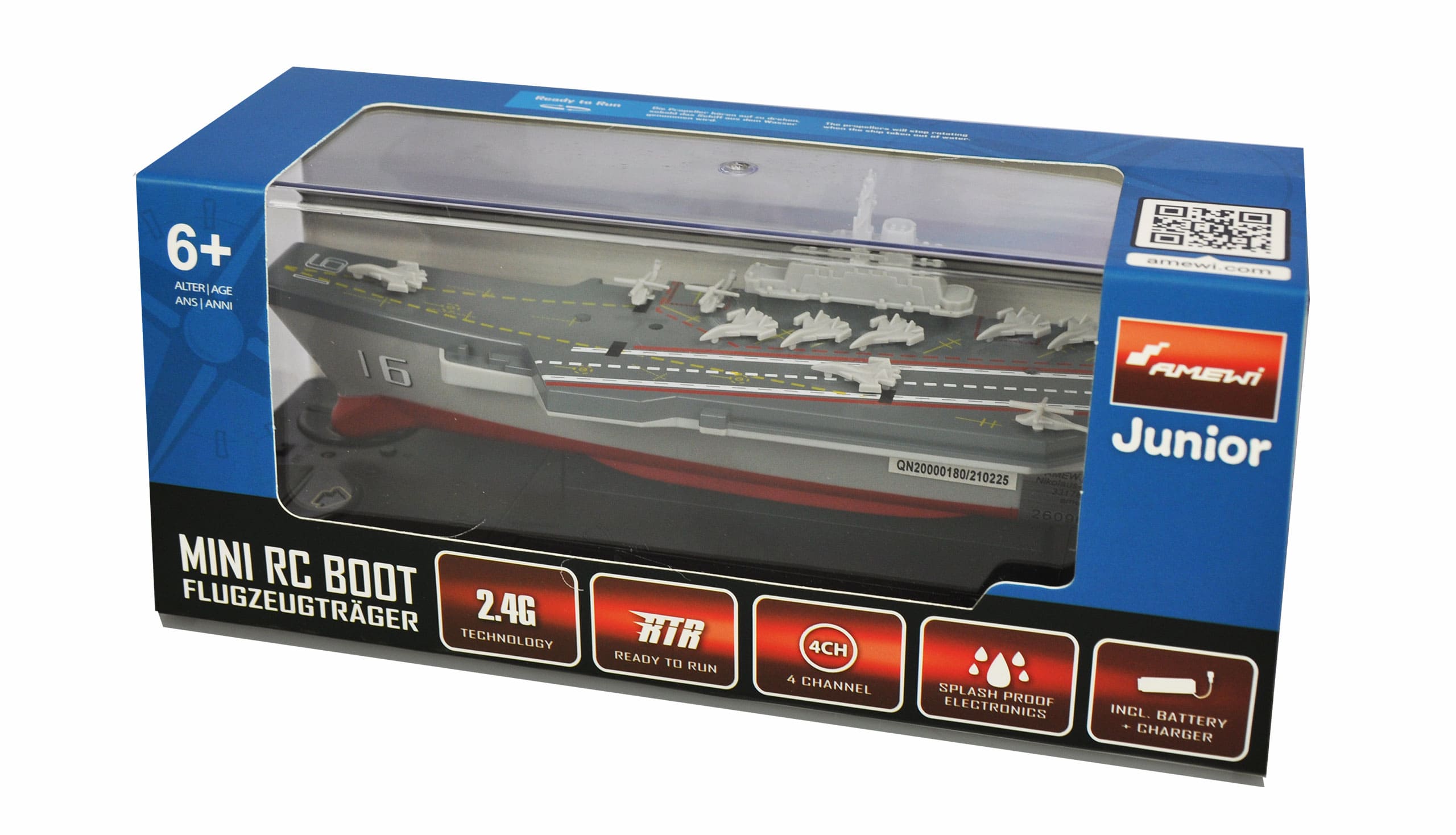 Amewi RC Boot Flugzeugtraeger 205mm RTR - RC-Zubehoer