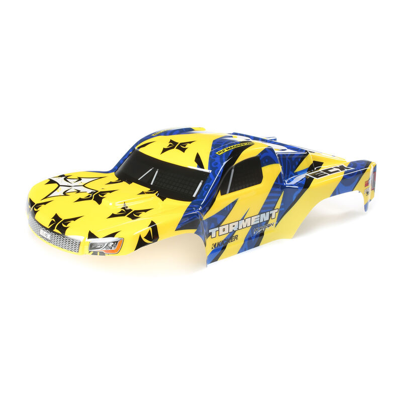 Electrix Body, Yellow/Blue: 1:10 2wd Torment