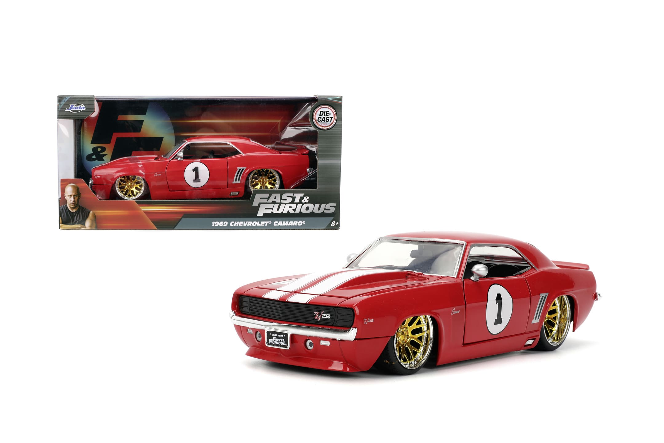 1969 Chevrolet Camaro Modellauto 1_24 rot von Jada Toys