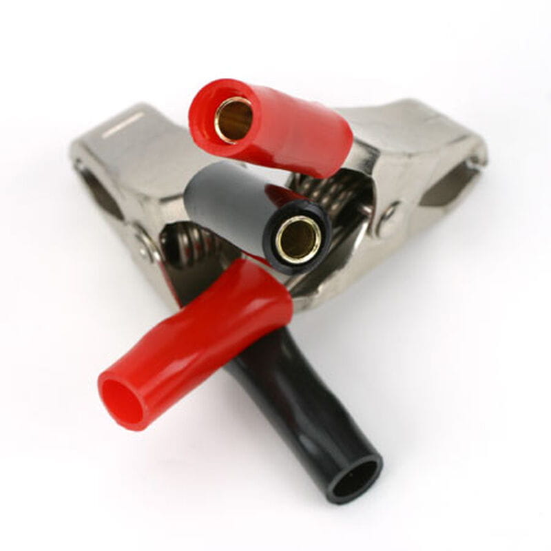 Dynamite Krokodilklemmen m. 4 mm Rundstecker _2 Stk_ - RC-Zubehoer