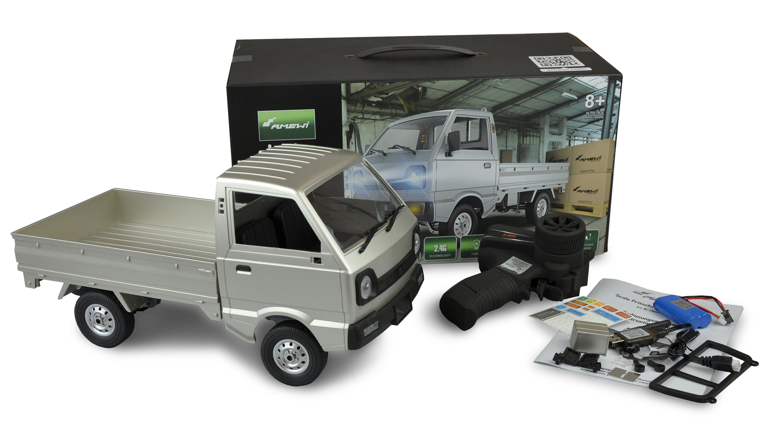 Amewi RC Kei Truck Pritschenwagen 1_10 2WD RTR mit LED-Licht