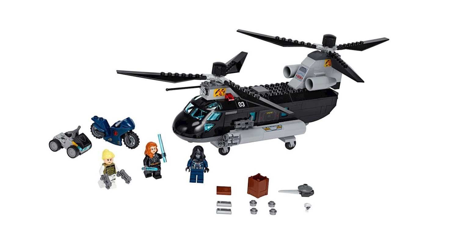 LEGO Marvel Black Widows Hubschrauber Verfolgungsjagd